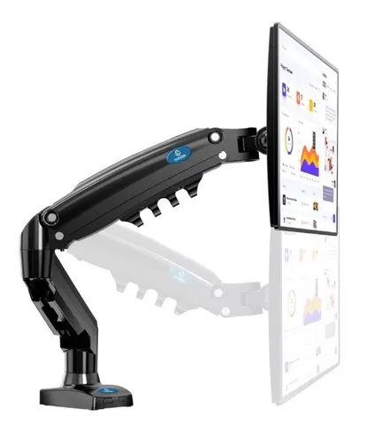 Suporte Monitor 17 a 30 Polegadas Ergonômico Articulado Para Mesa Com Pistão a Gás