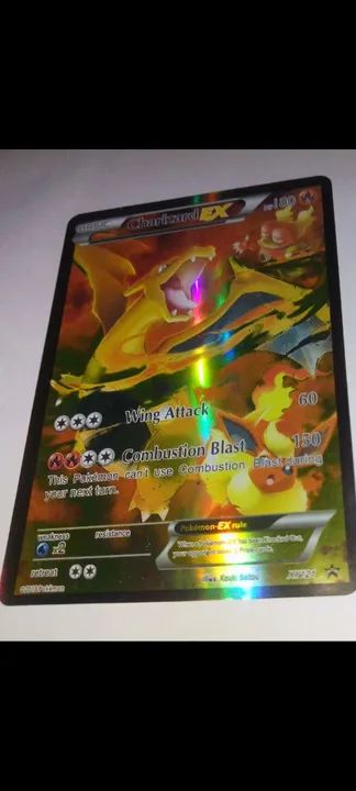 Carta pokémon CHARIZARD 2 EX e uma VMAX cromada eleografica  - Foto 5
