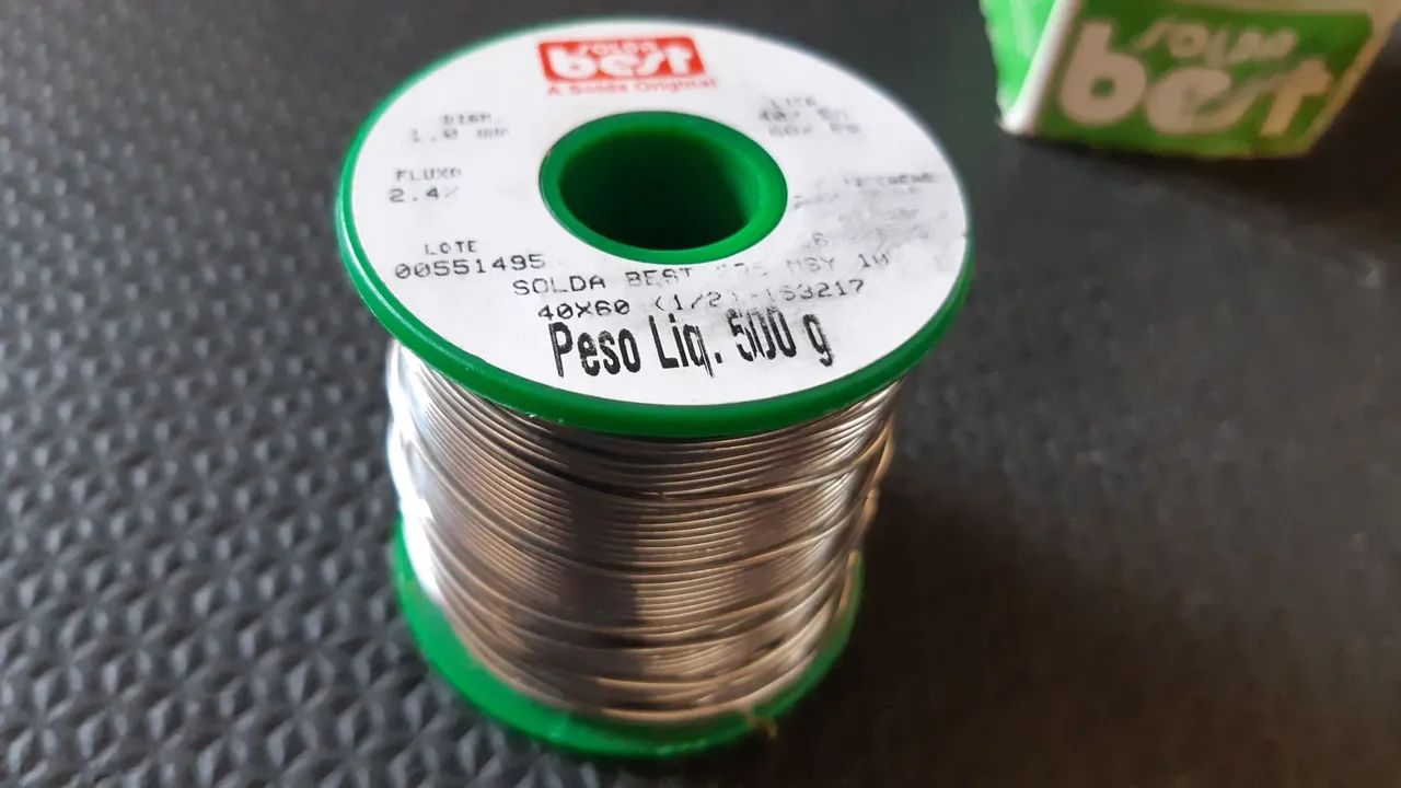 Rolo de solda estanho 500g best - Foto 2