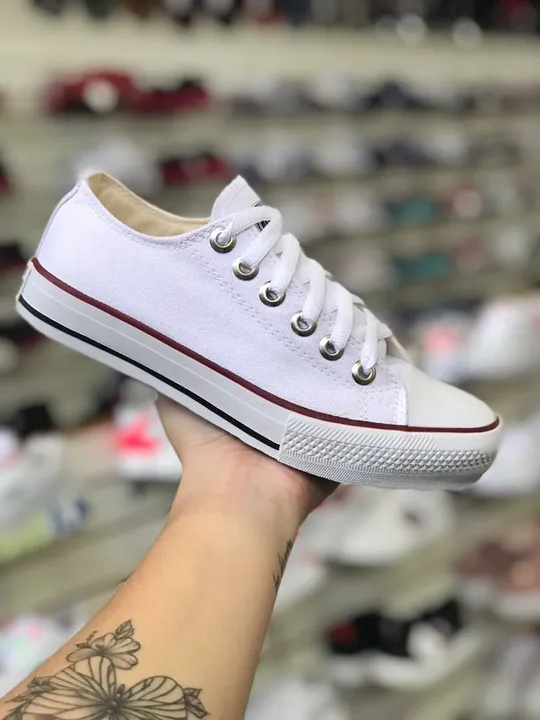 Tênis All Star Lona Branco Premium (34 AO 43) A Pronta Entrega [CONSULTE ESTOQUE]