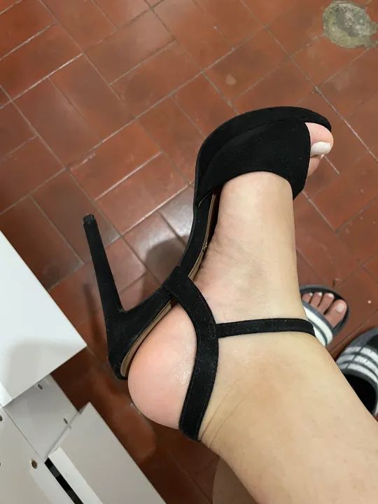 Sandália Vizzano Meia Pata Salto Fino Preta - Foto 2