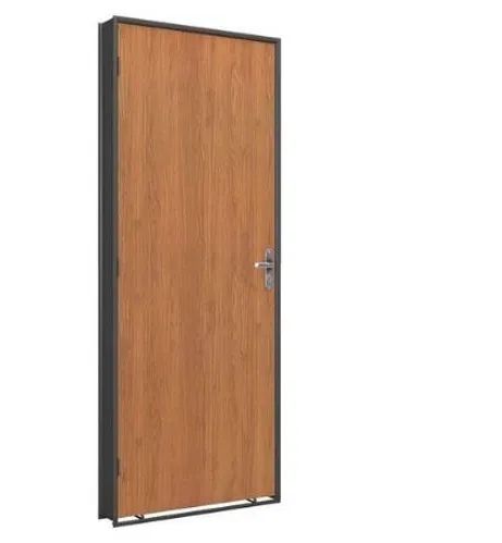 Porta de Madeira Mogno com Portal de Aço  - R$354,99 A Vista 