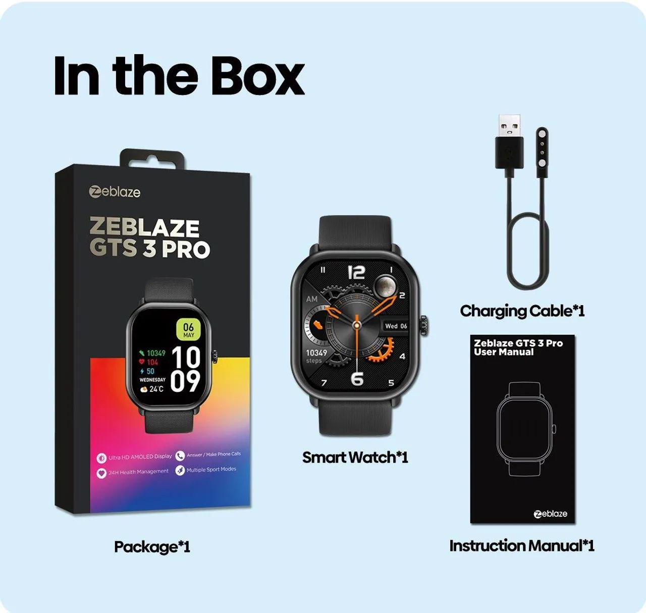 Smartwatch Zeblaze gts 3 pro  novo original - Foto 3