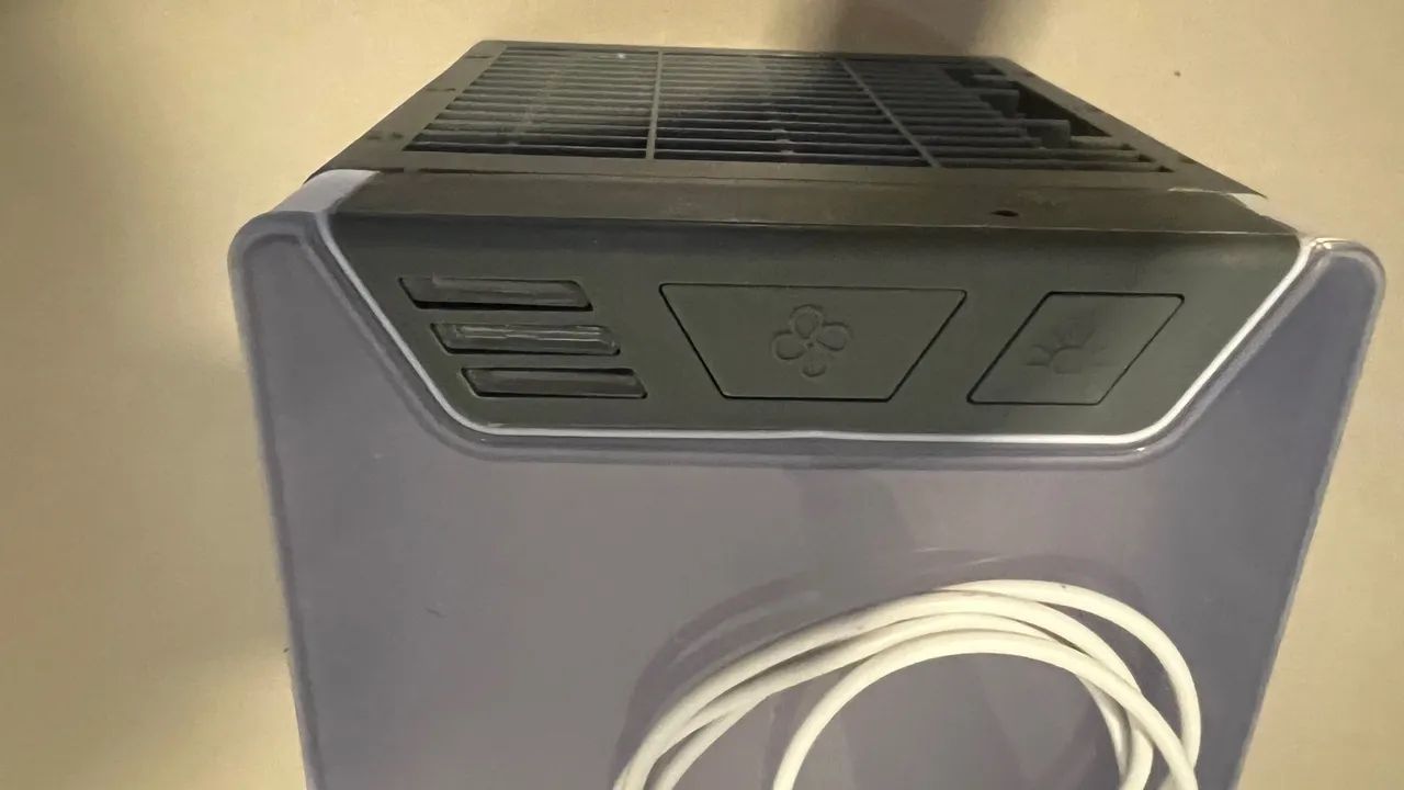 Mini ar condicionado de Mesa Portátil - Ventilador, Umidificador e Climatizador  - Foto 4