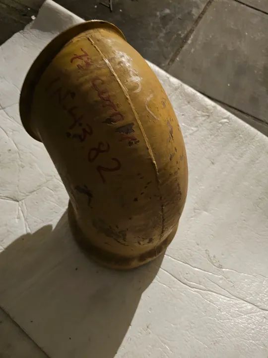 Trator esteira caterpillar D8L cotovelo escapamento novo 1N4382 - Foto 3