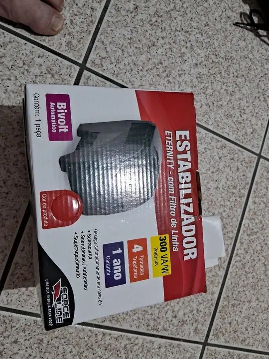 Estabilizador de Energia Bivolt 300VA com Filtro de Linha