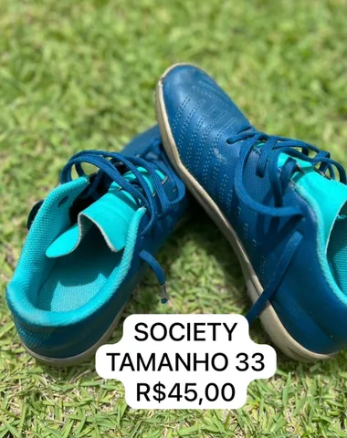 Chuteira society best sale tamanho 45