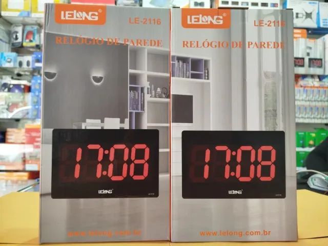 Rélogio de mesa ou parede - Despertador Led vermelho(Distribuidor Jk Eletrônicos) - Foto 3