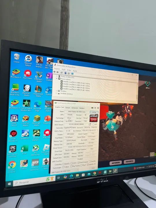 Pc Gamer i5 7400, 20Gb, Radeon 2Gb com Jogos - Foto 4