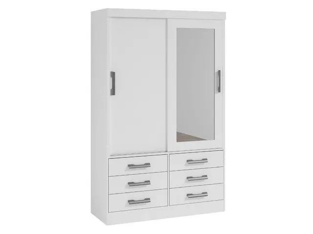 Guarda-Roupa Meridian 2 portas e 6 gavetas l865m - Foto 2