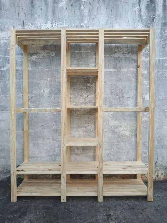 Roupeiro de palete e pinus. Móveis rústicos de Pallet, Pallets e pinus. - Foto 5