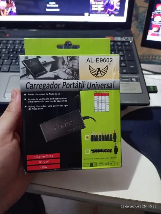 Fonte Carregador para Notebook, Universal Samsung Acer Lenovo Dell