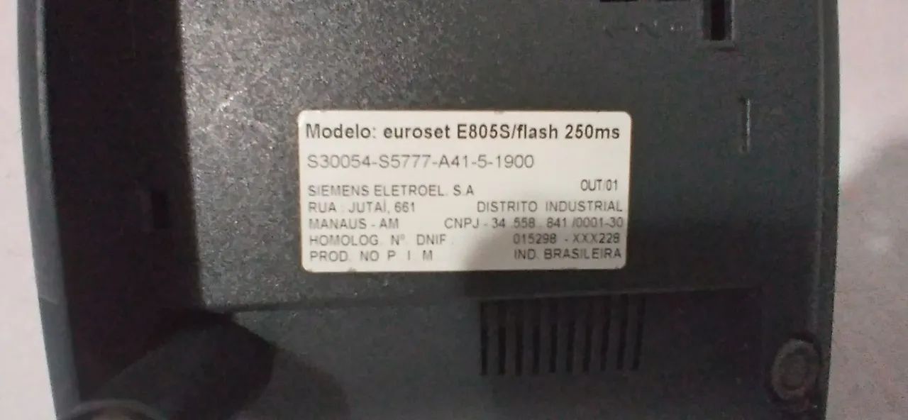 Telefone Siemens Euroset 805s - Cinza (com fio) - Foto 6