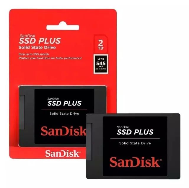 Disco sólido interno SanDisk SSD Plus SDSSDA-2T00-G26 2TB  - Foto 2