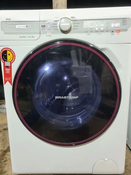 Lava e Seca Brastemp 10kg inverter painel Touch-screen luz interna aclive entrega  - Foto 4