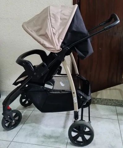 Carrinho bebê burigotto ecco fashion capuccino