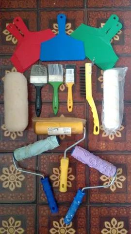 100 tudo - Lote de Produtos para Pintor  (Sem uso) - Leia todo Anúncio