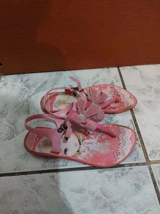 Sandálias Jolie infantis rosa - número 30 - Foto 2