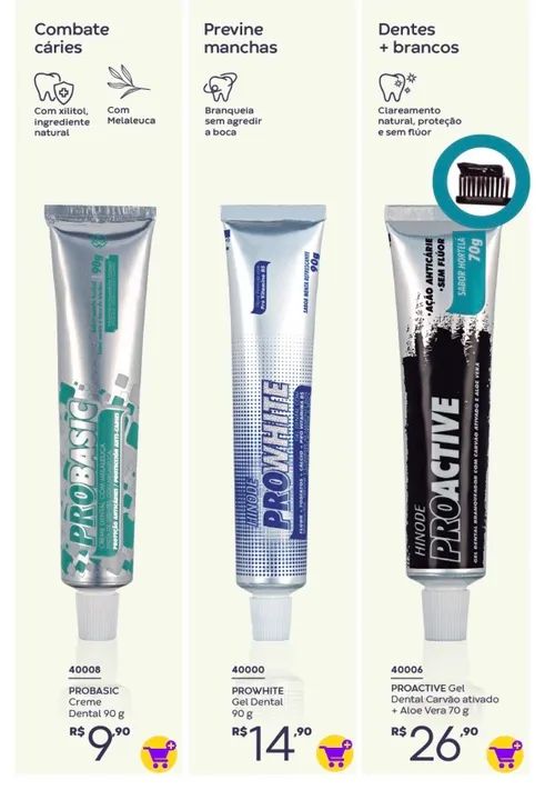 Gel Dental Clareador Pro White 90g - Foto 2