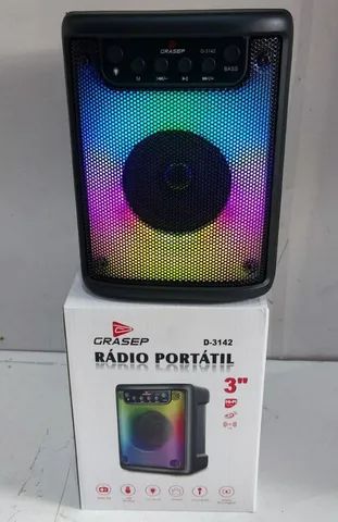 Caixa de Som Amplificada 100w PMPO 3 polegadas Bluetooth USB FM microfone  - Foto 2