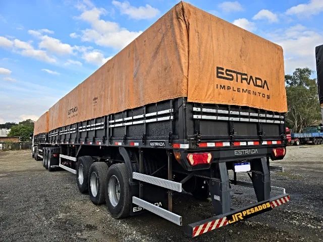 carreta bitrenzao graneleira estrada 2022 seminovo sem pneus - Foto 3