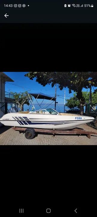 Lancha disponível para aluguel mensal. Exclusivo para habilitados náuticos!