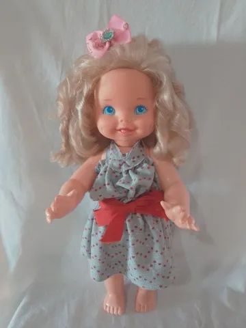 Boneca antiga pinturinha da estrela 