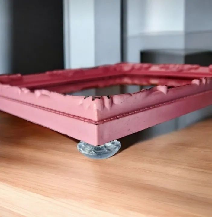 Bandeja Decorativa organizadora rosa com espelho Chaves e Objetos<br><br>