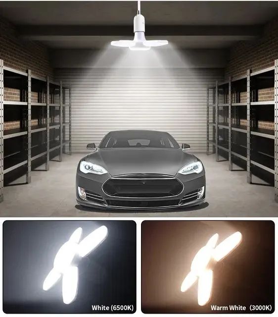 Lâmpada Led forma de Ventilador Iluminação Potente e Eficiente