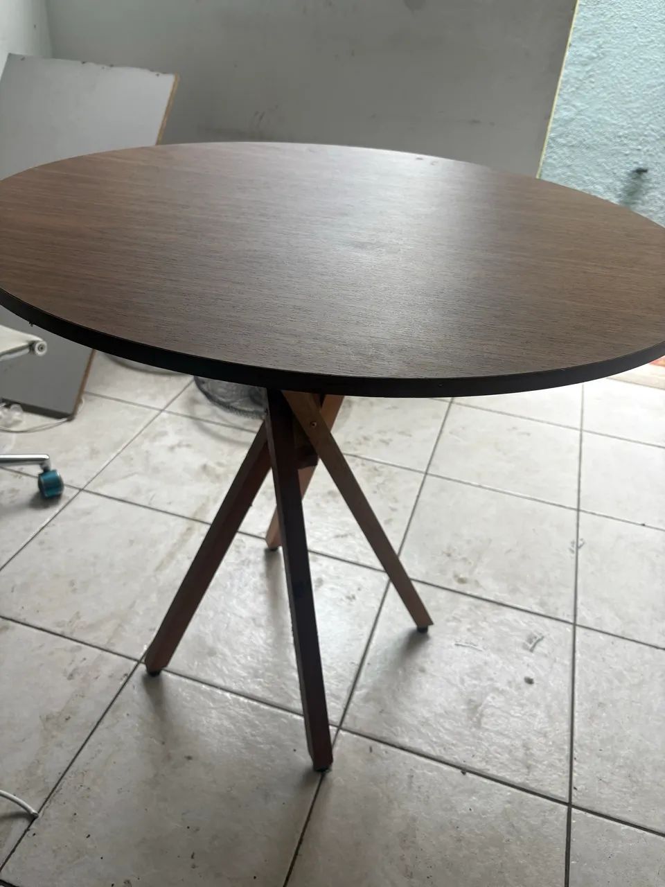 Mesa redonda mdf 90 cm  - Foto 2