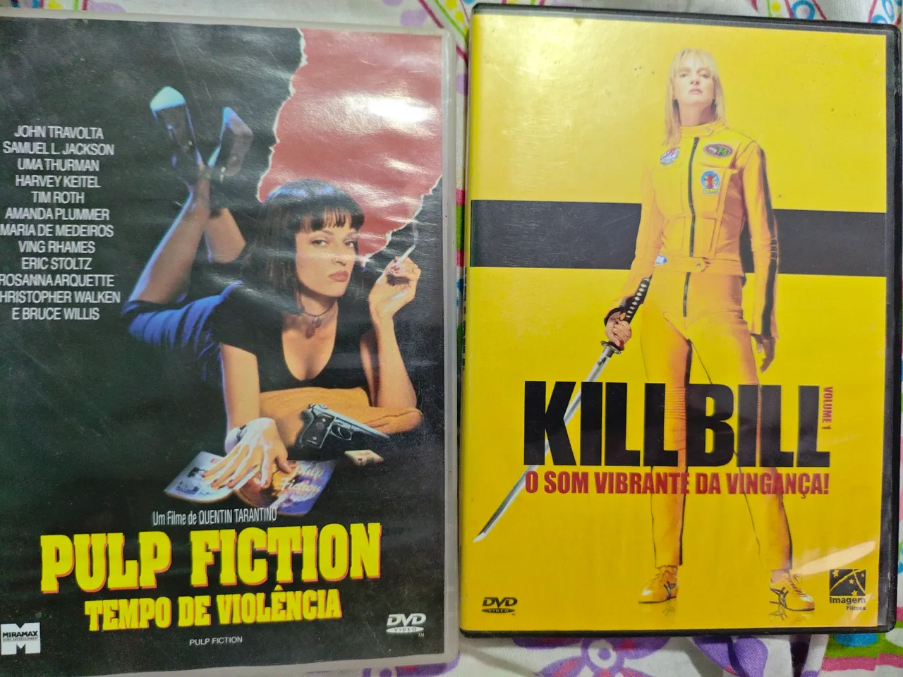 Kill Bill Vol. 1 e Pulp Fiction - DVDs - Usados bom estado