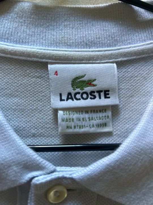 Camisa gola polo Lacoste tam 4 (M/G) - Foto 4
