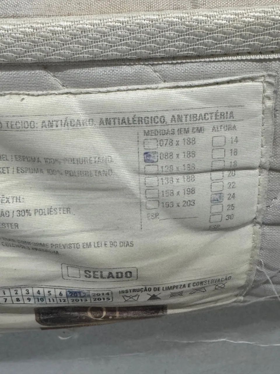 Colchão de molas Solteiro (88 x 188 x 24 cm de altura) Linha Ouro Premium - Foto 4