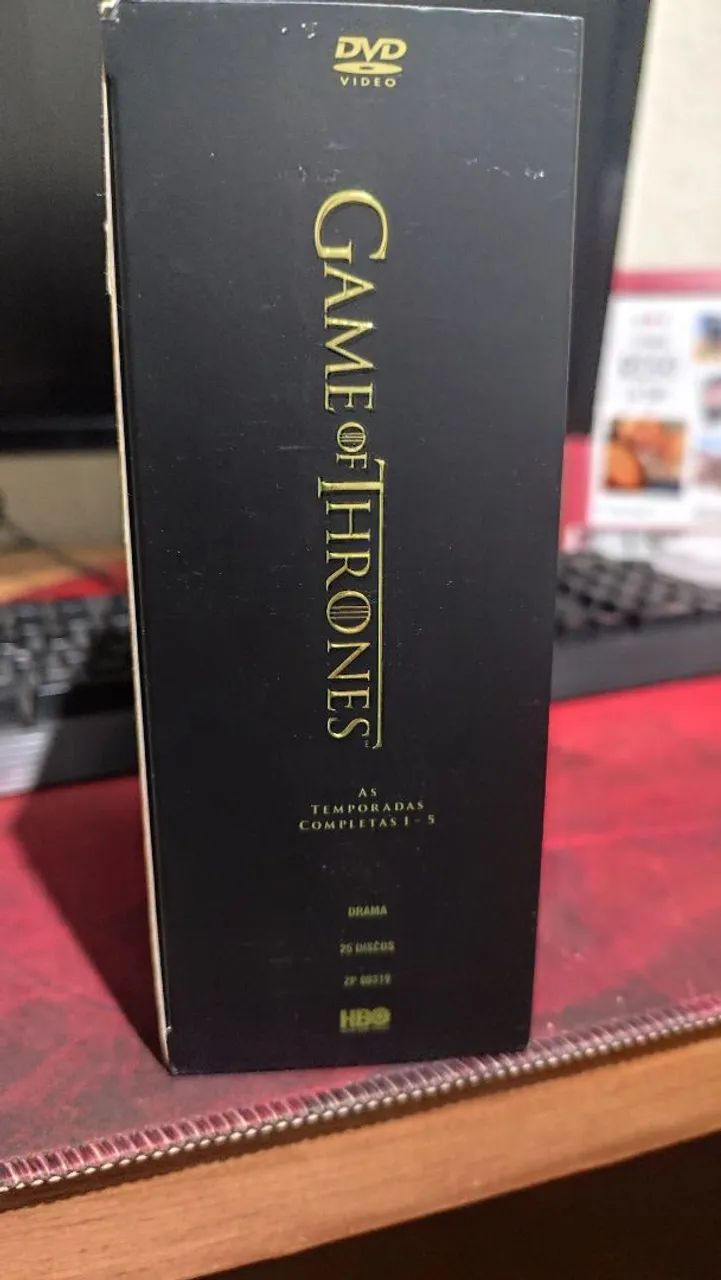 Box Game of Thrones Cap 1 até 5 DVD colecionador - DVD, Blu-Ray e