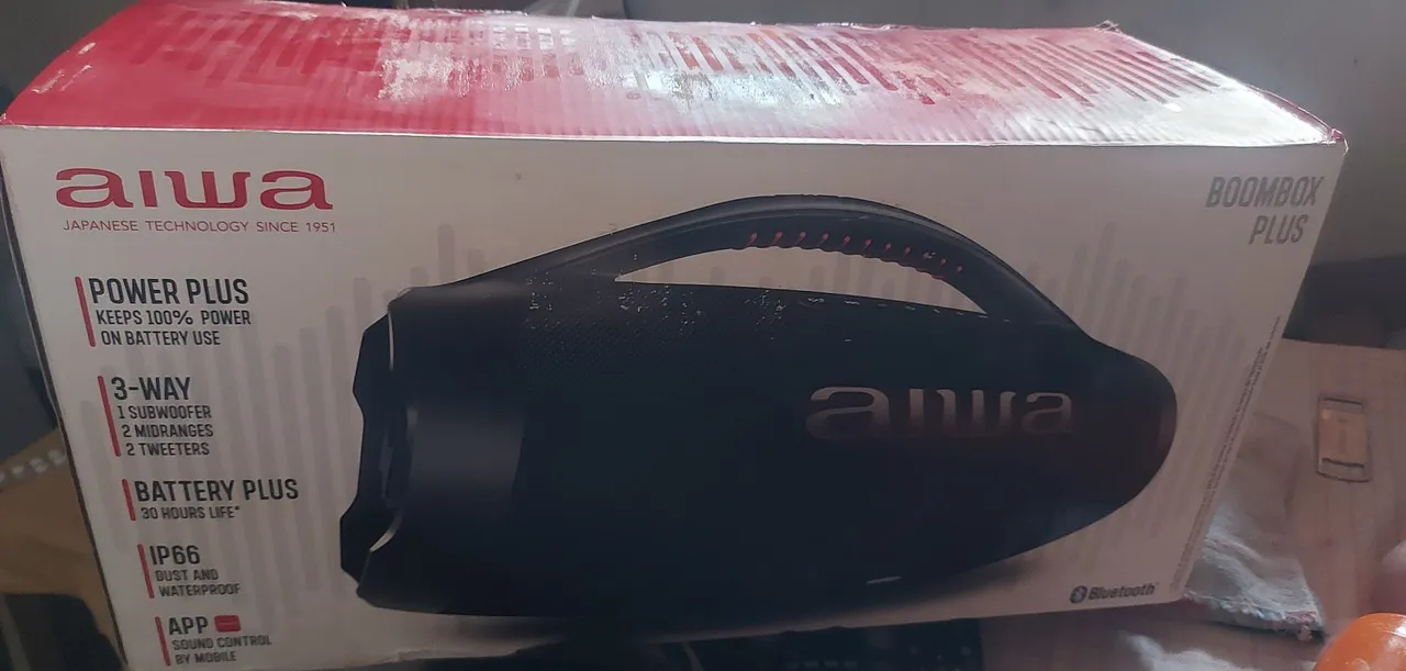 Caixa de Som Aiwa Boombox nova lacrada