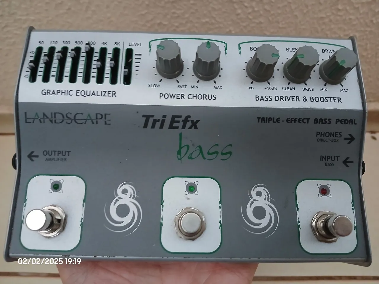 Pedal de efeitos para baixo Landscape Tri Efx - Bass
