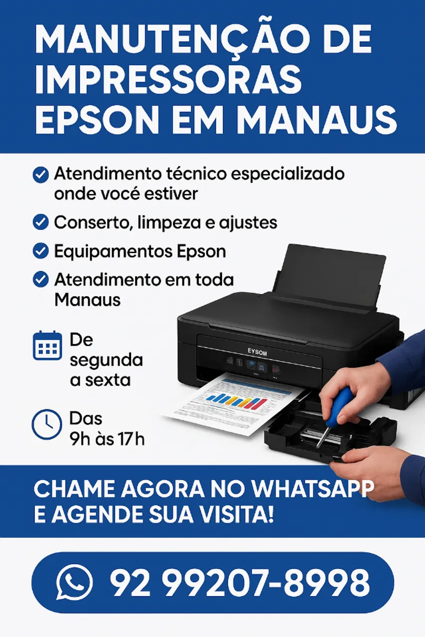 Manutenção de Impressoras Epson em Manaus!