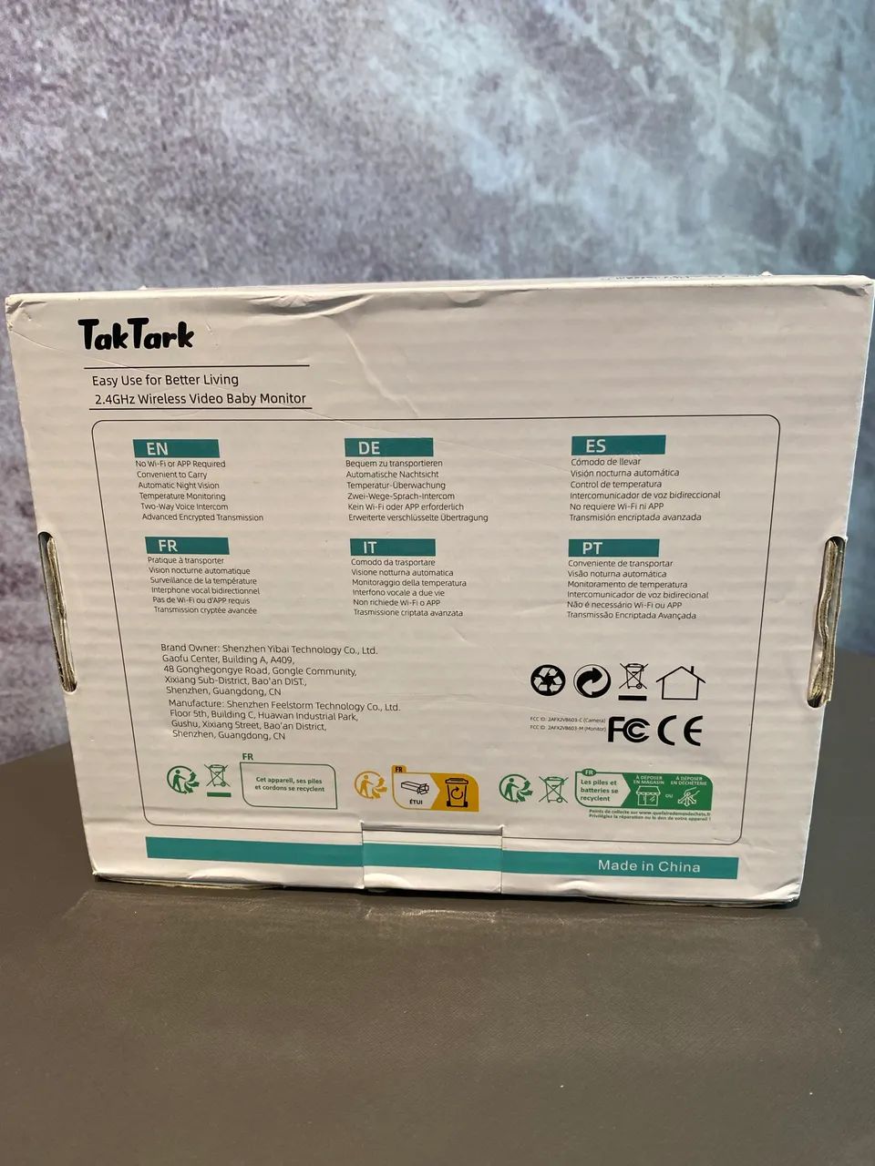Babá Eletrônica, TakTark Câmera para Bebês com Tela de 3.2", Visão Noturna Infravermelha - Foto 3