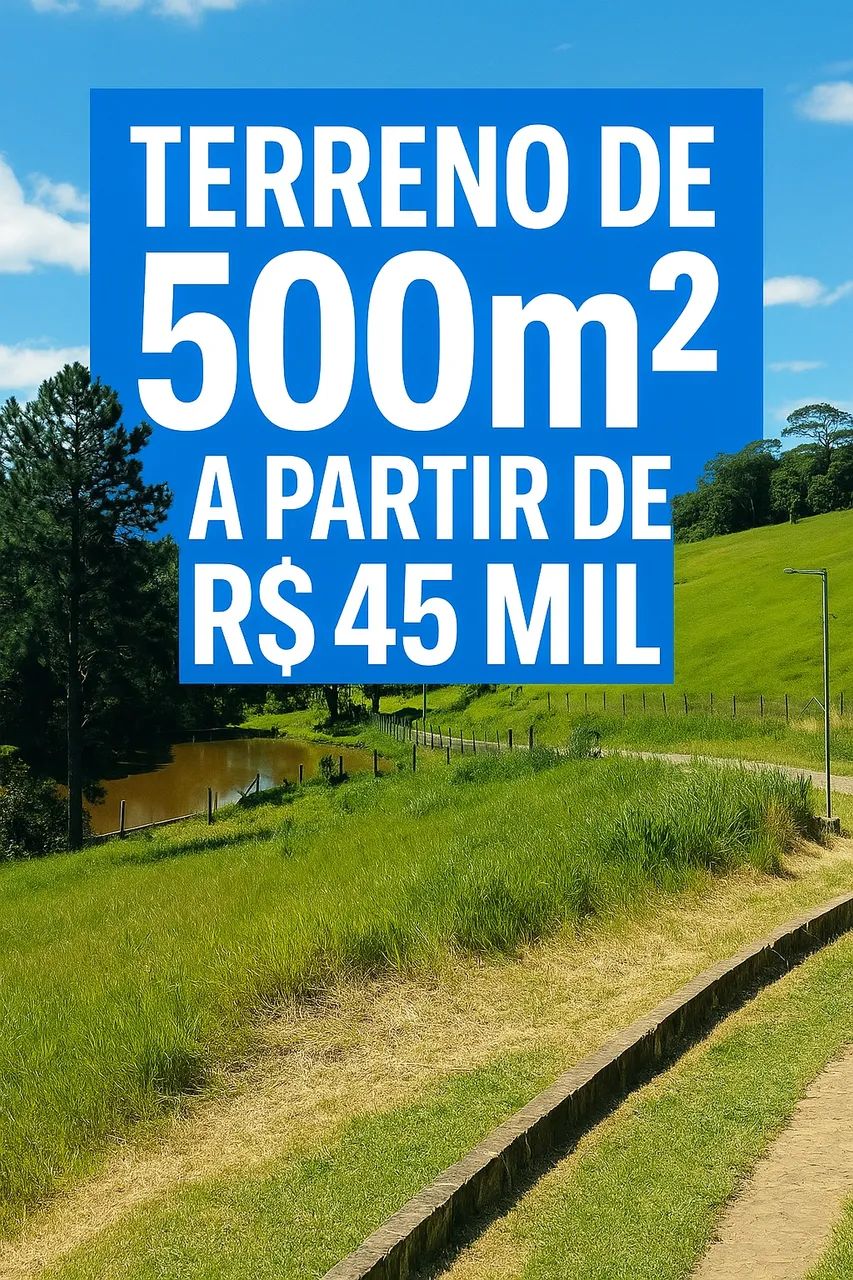 Chalé ou moradia? Terrenos prontos para construir em Ibiúna