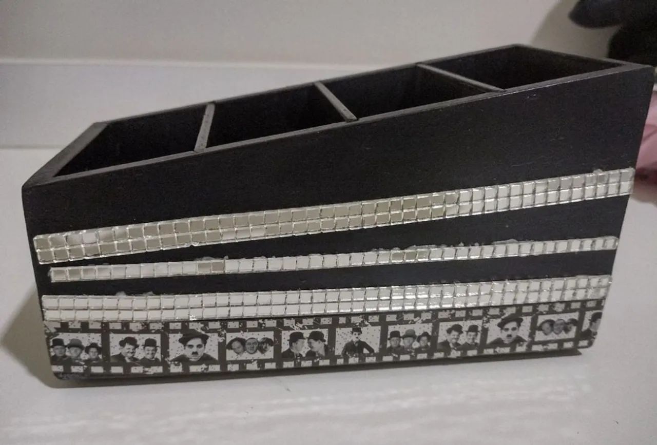 Porta Controle Remoto Preto  - Foto 2