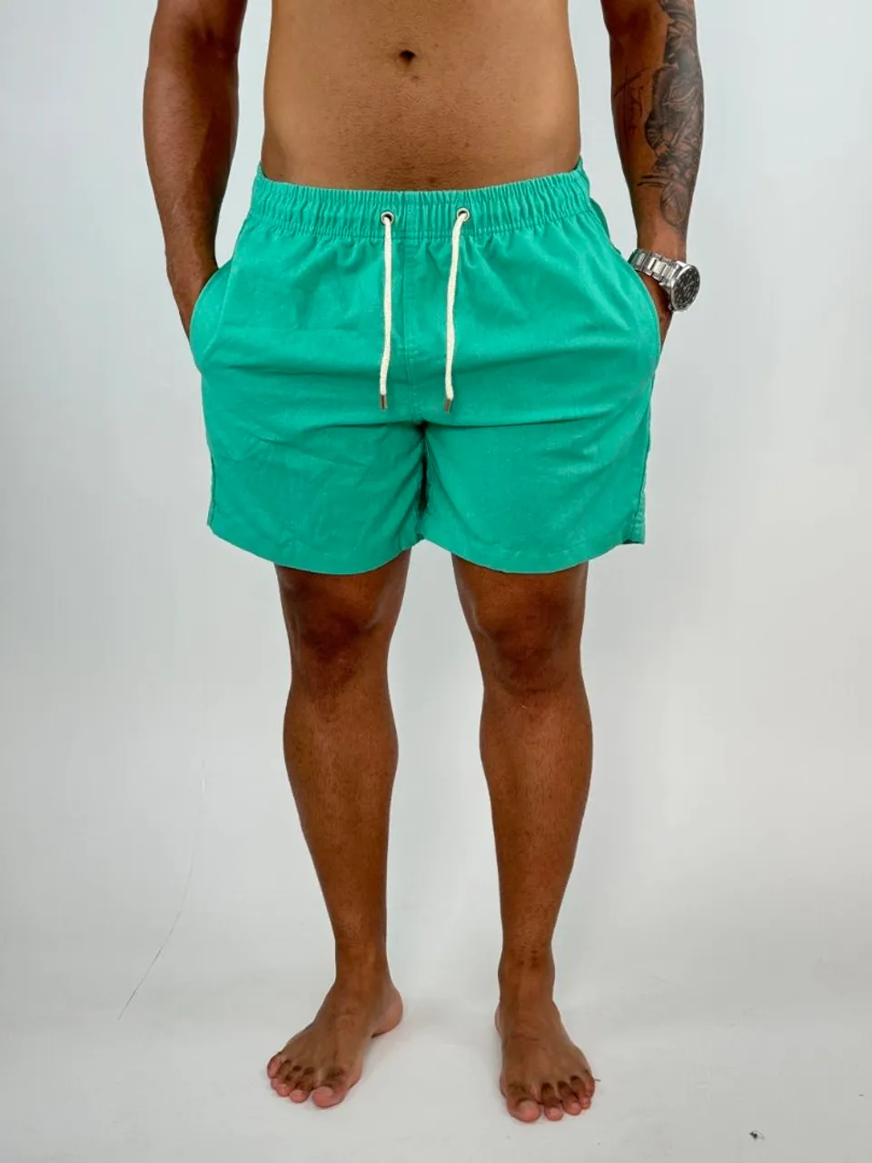Shorts de Praia Masculino Verde