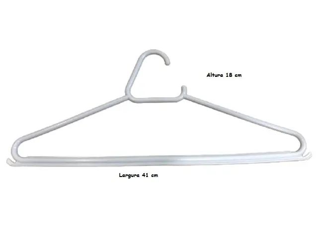 Kit 20 Cabides De Polipropileno De Qualidade Lorran - Foto 3