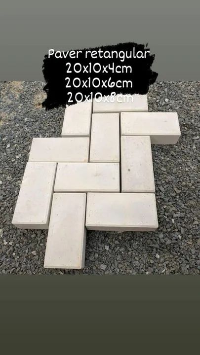 Paver Dormido Retangular 20x10x08-06-04 Cm - Concreto - Foto 2