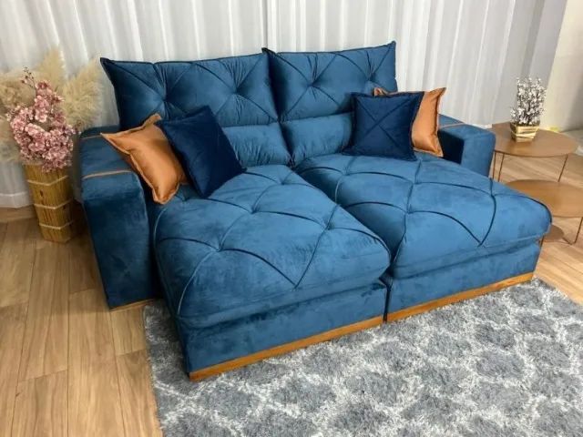 Sofá Retrátil Reclinável Gran_Bello 2.30m D33  Pronta Entrega!! - Foto 6