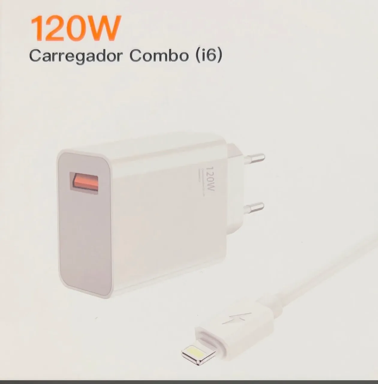 Carregador Combo 120W (i6) - Carregamento Rápido