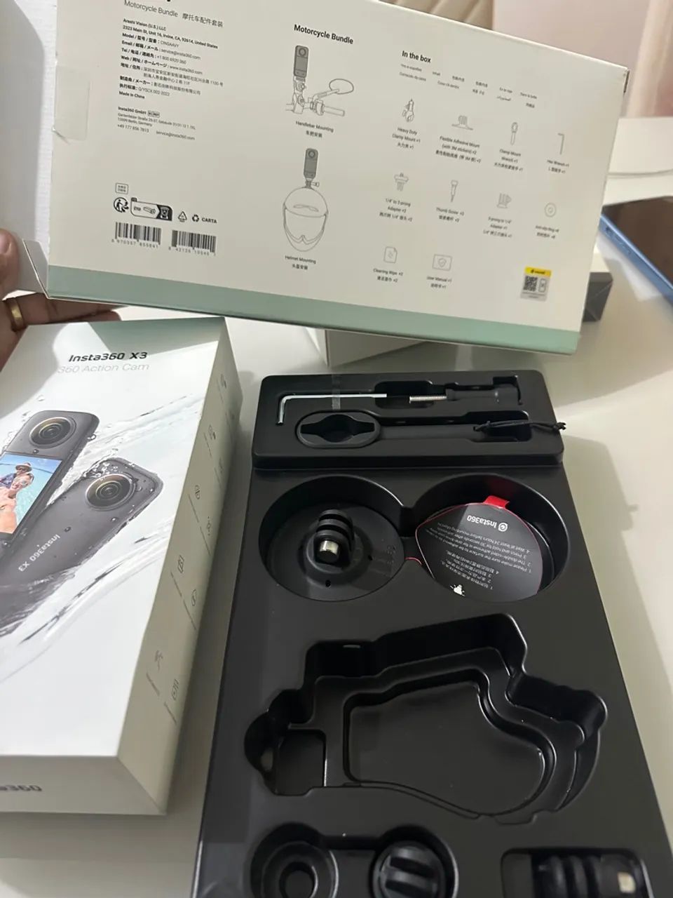 Câmera Insta 360 x3 + Acessórios originais  - Foto 6