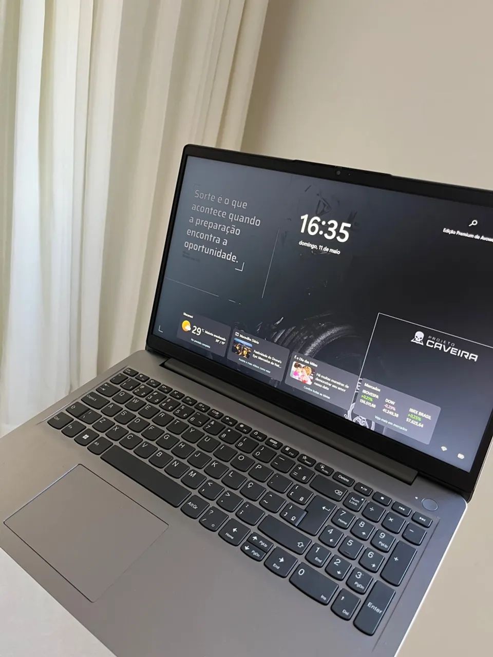 Notebook Lenovo ideapad 3 RYZEN 7 12gb de ram, ssd 512 ZERADO