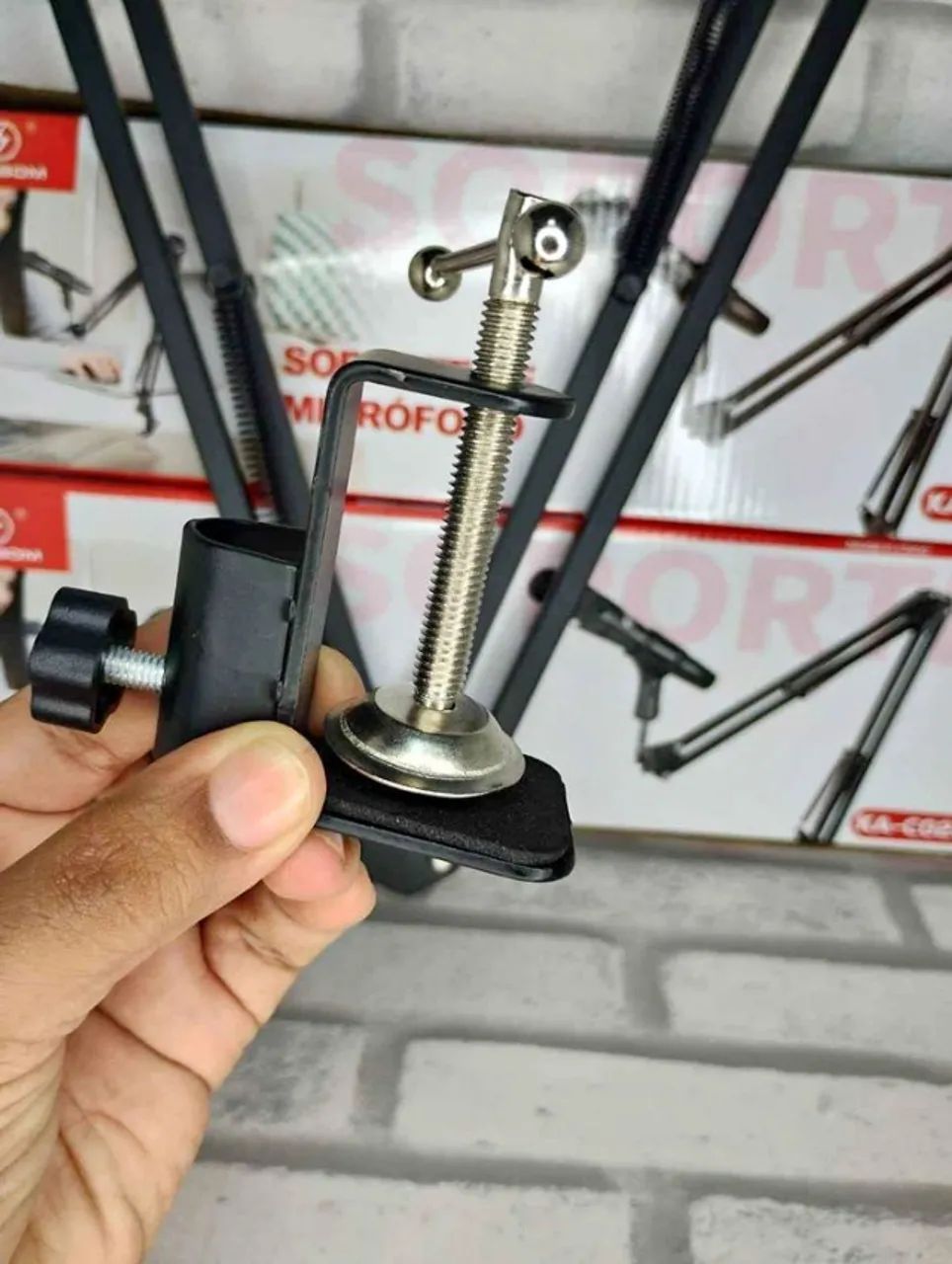 Braço Articulado - Pedestal para Microfone (Entrego) - Foto 3