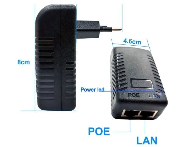 Poe Fonte Compacta 48v Roteador Rj45 Bivolt 50/60hz Arduino Automação COD-CP817  