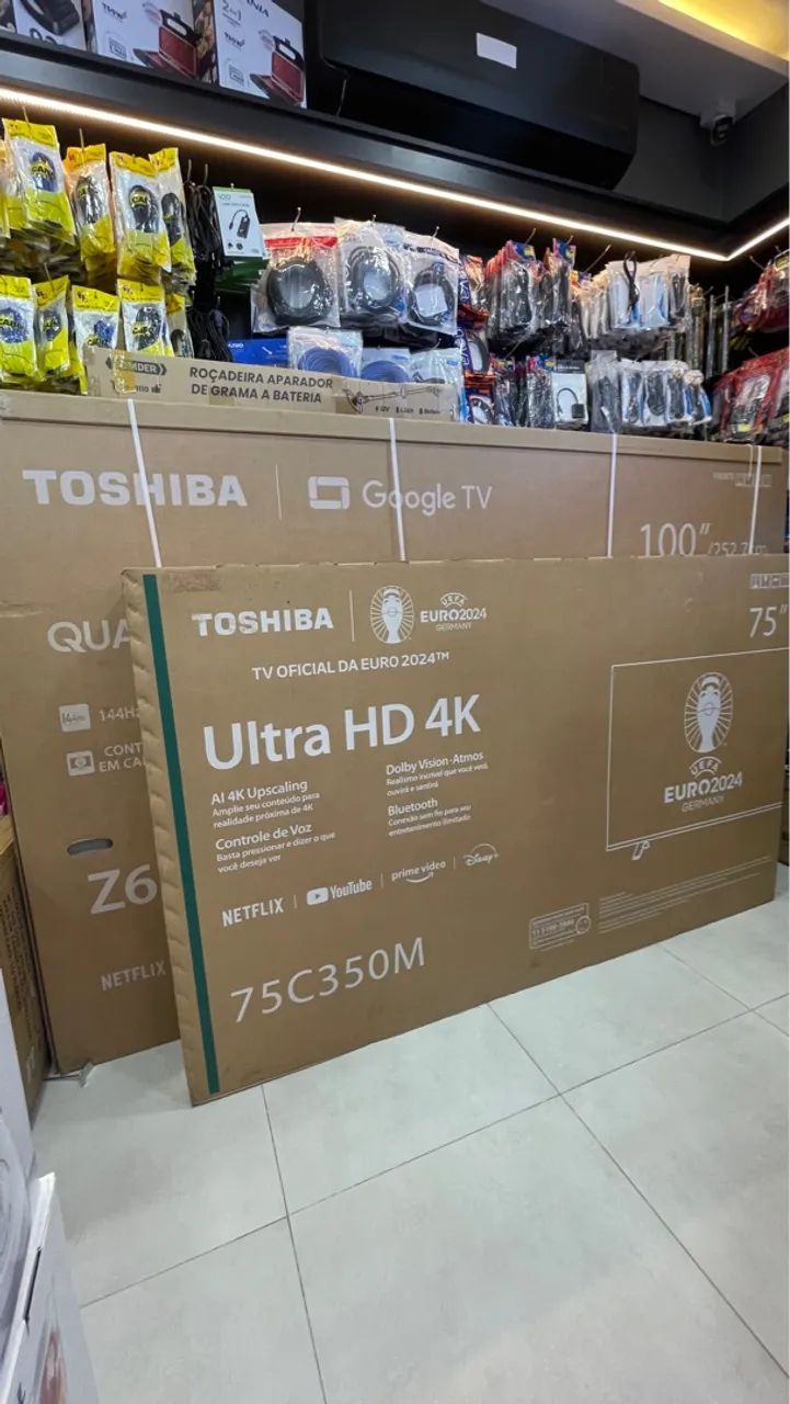 Televisão de 75 e 100 polegadas da marca Toshiba 4k smart  - Foto 3